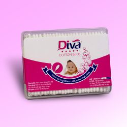 Tăm bông vệ sinh tai dành cho bé thương hiệu Diva 160 (nhựa)- Vietnam-DVN160B