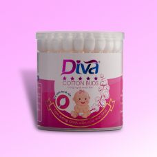 Tăm bông vệ sinh tai và rốn dành cho bé yêu thương hiệu Diva 55 que giấy-DVG55 (Lốc 6 hộp)