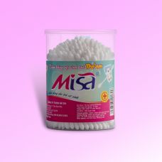 Tăm bông vệ sinh tai dành cho bé thương hiệu MiSa 125 que nhựa-MSN125B (lốc 12 hộp)